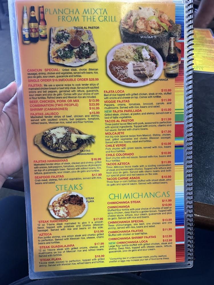 Cancun Mexican Grill Menu image 3